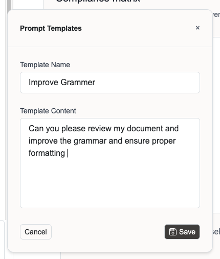 Prompt Templates